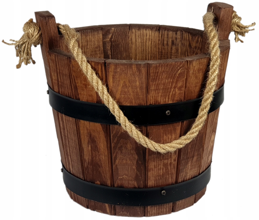 Cebrzyk 25xH25 Donica Ogrodowa Wisząca Kwietnik Drewniany Wiszący