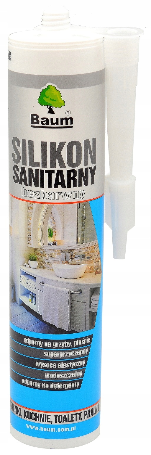 

Baum Silikon Sanitarny bezbarwny