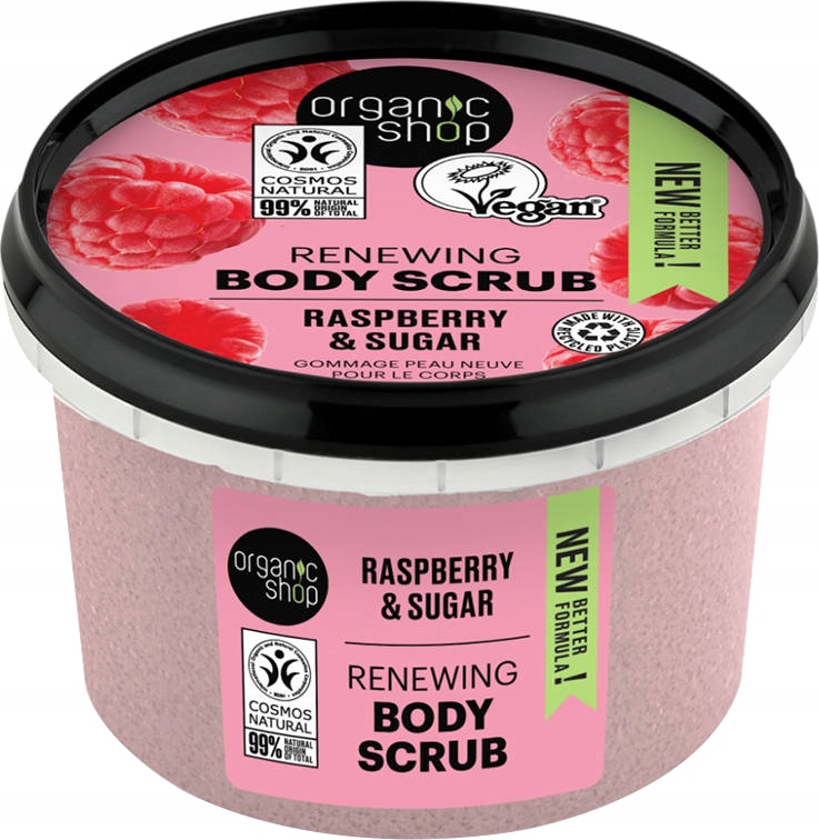 

Organic Shop Body Scrub Peeling do ciała Malinowy