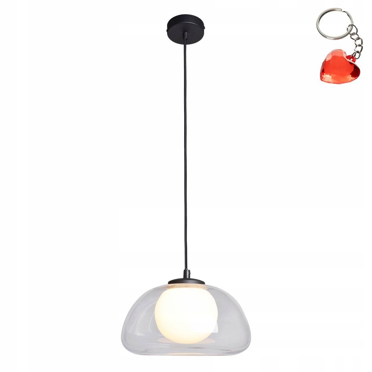 Závěsná lampa Ainale PND-54637-1-BK-CL Italux