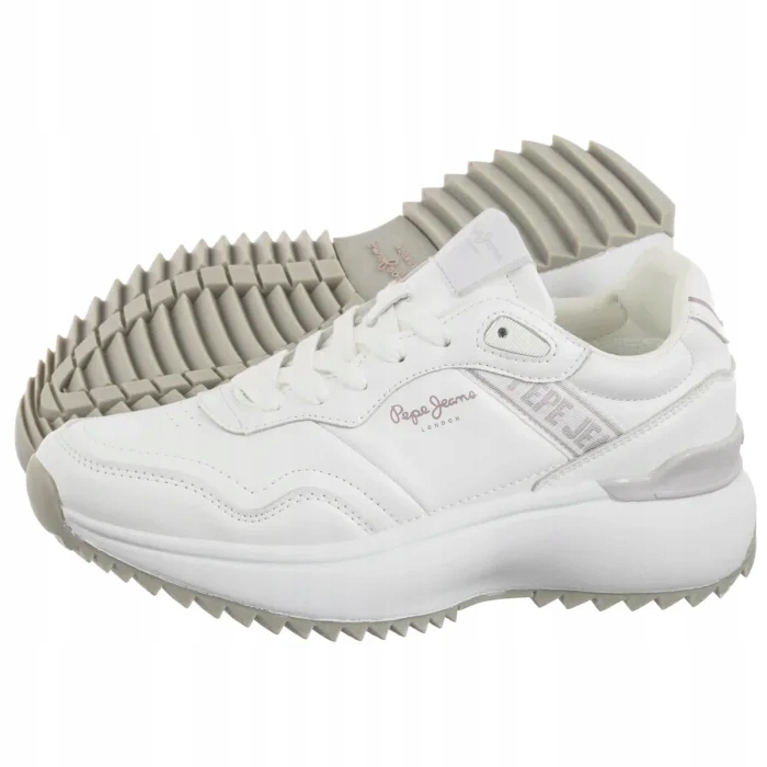 Kožené dámské tenisky Pepe Jeans Kimi Action PLS600026 Bílé