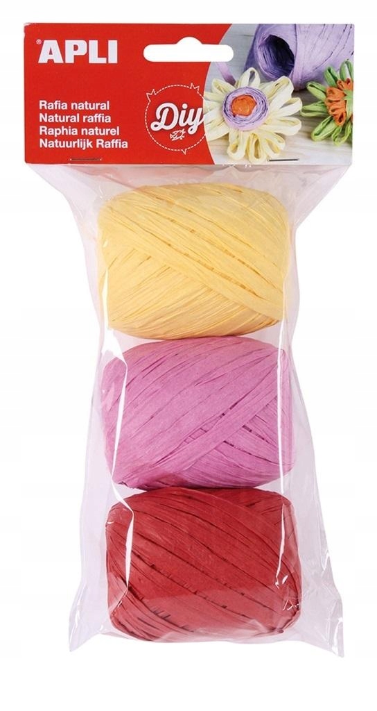 Kreativní Set pro děti Věci na Plastiku Rafia Candy přírodní 30 m