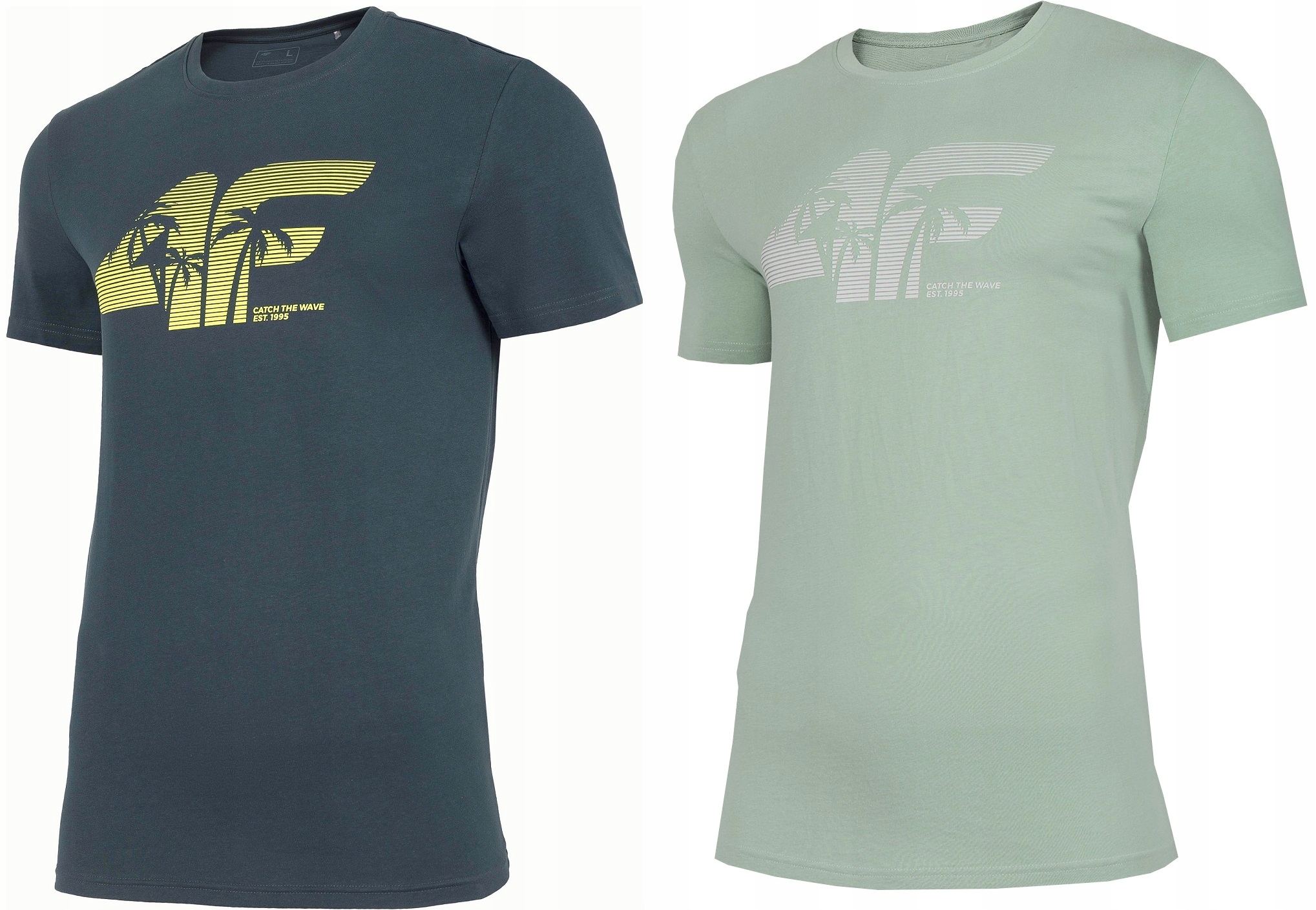 

Koszulka męska 4F T-shirt bawełna zestaw 2szt. L