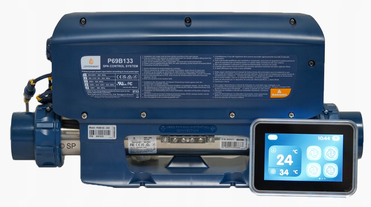 Ovládací systém Spa Joyonway P69B133 PB565 LCD dotykový panel 3.0 kW WiFi