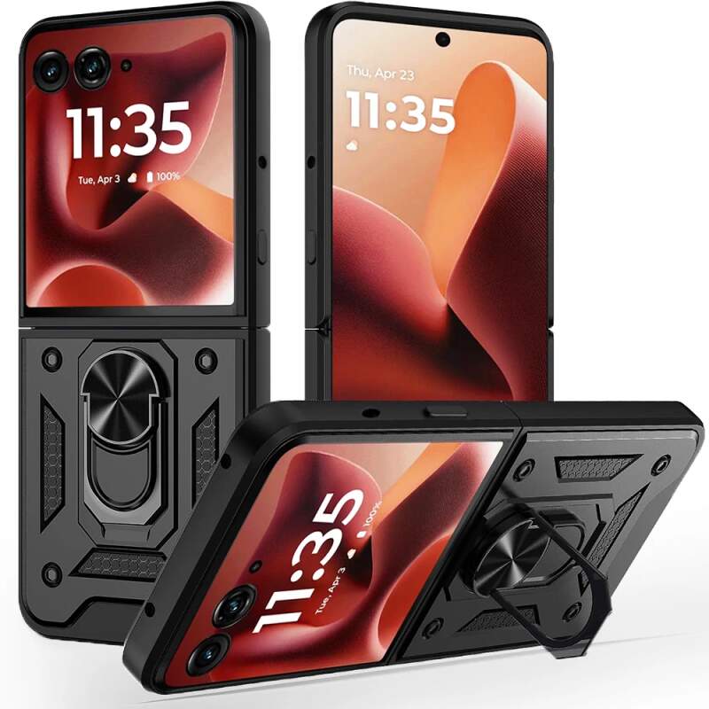 Techsuit CamShield Series ochranný kryt na Motorola Razr 60 Ultra čierny