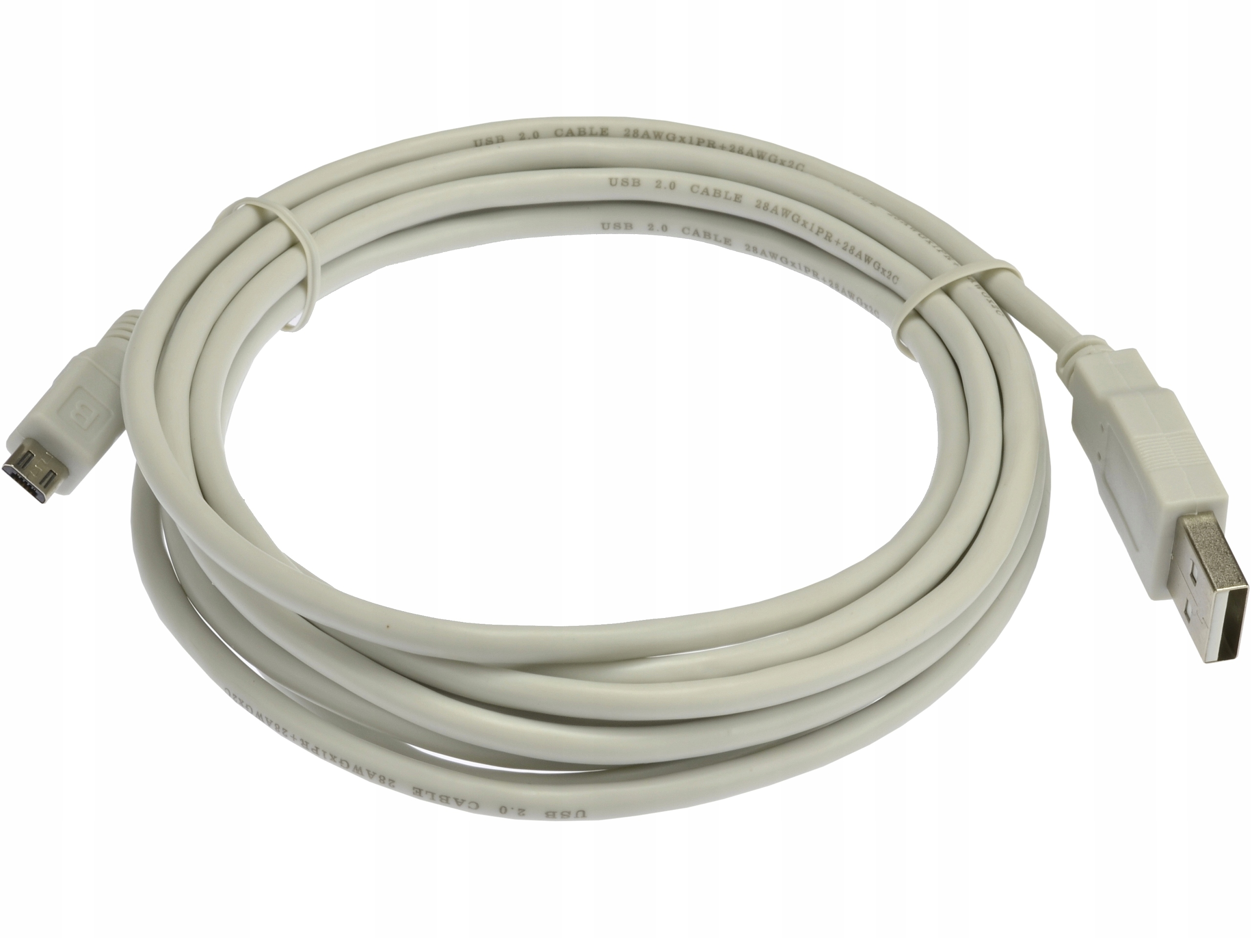 Kabel przewód USB micro microUSB mikroUSB 3m Stan opakowania oryginalne