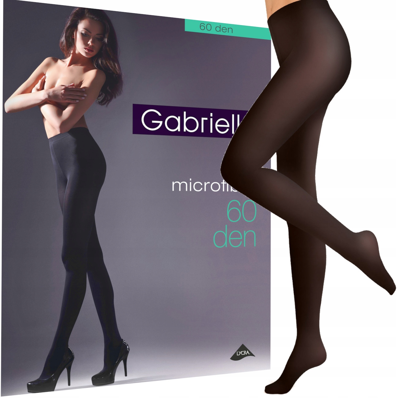 

Gabriella Rajstopy Microfibre 60 den 5-XL nero