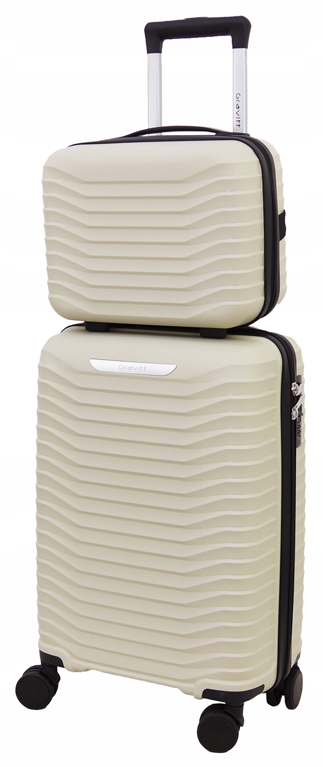 Zestaw Walizek 2w1 Walizka Podróżna Kuferek Gravitt Polipropylen 012