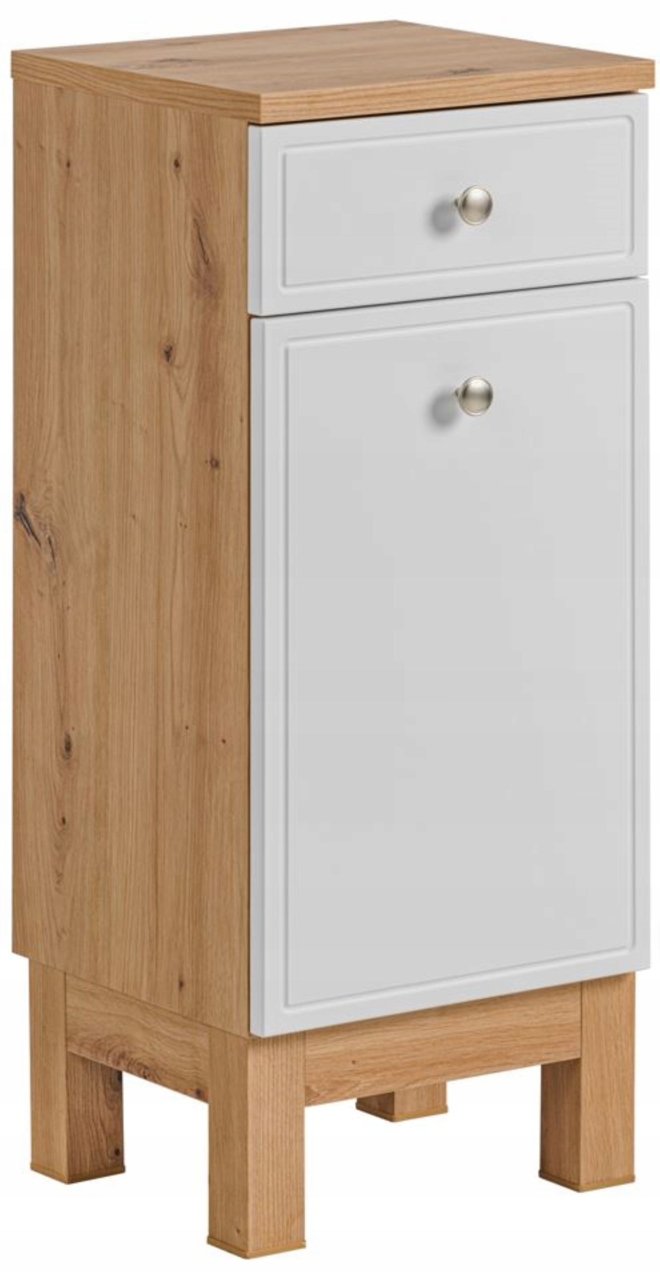 

Słupek Łazienkowy Niski Szafka Stojąca 86 cm Biel