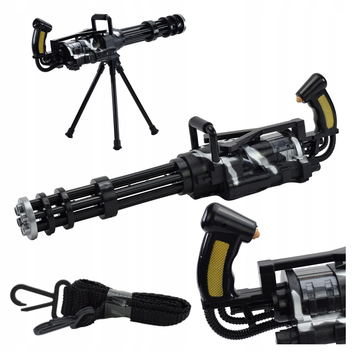 KARABIN DZWIĘKOWY SYGNAŁOWY DLA DZIECKA ŚWIECĄCY NA BATERIE MINIGUN