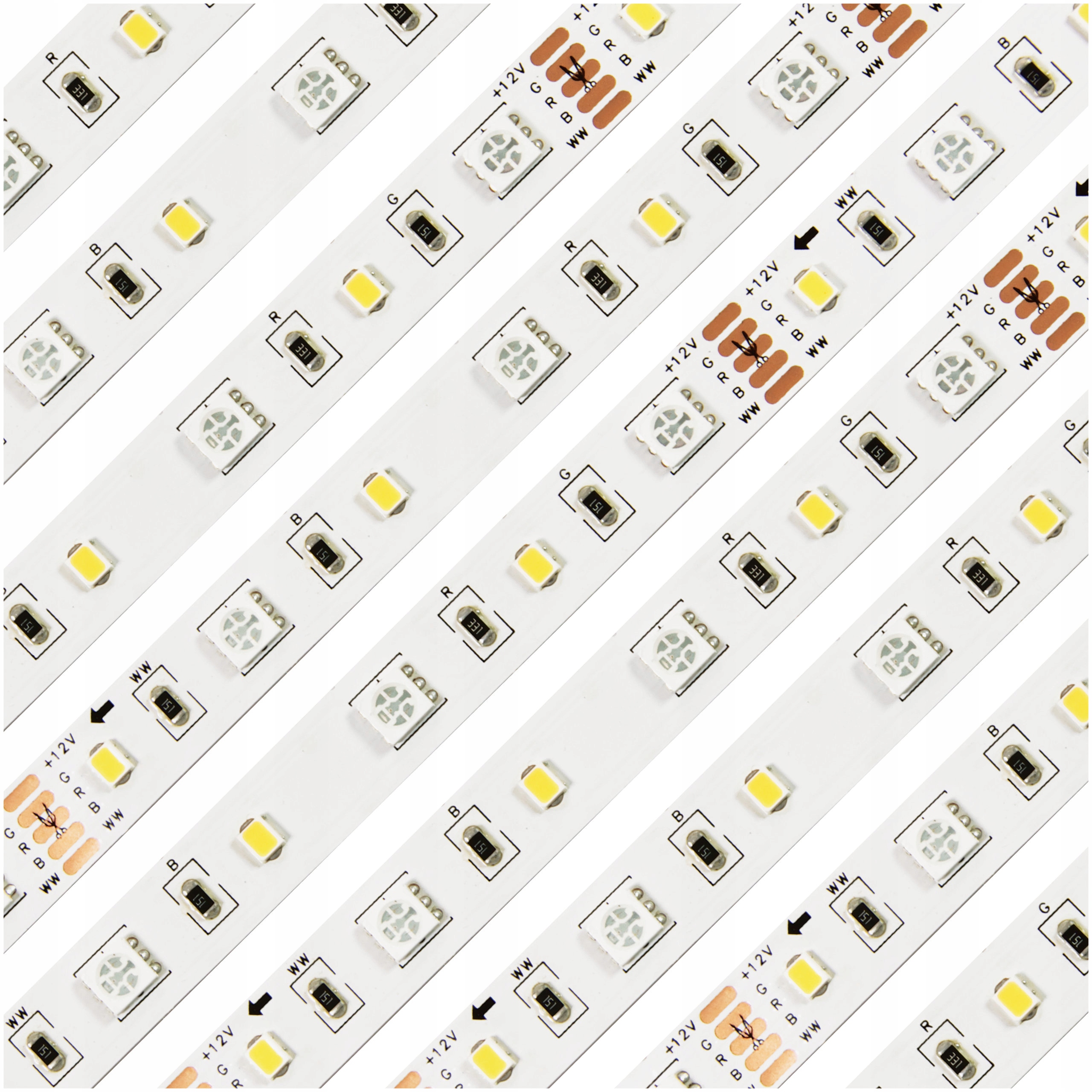 

Taśma Led 12V 300 Smd 5050/2835 5m Rgb+ww Kolorowa