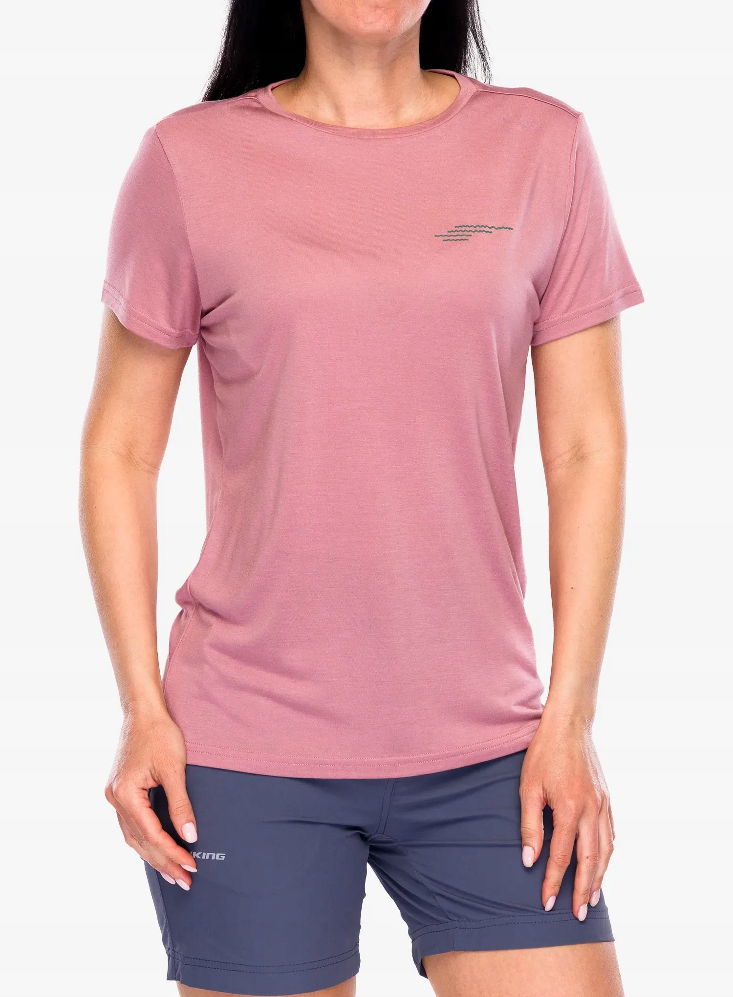 Dámské tričko s potiskem Viking Morain Bamboo světle pink velikost S