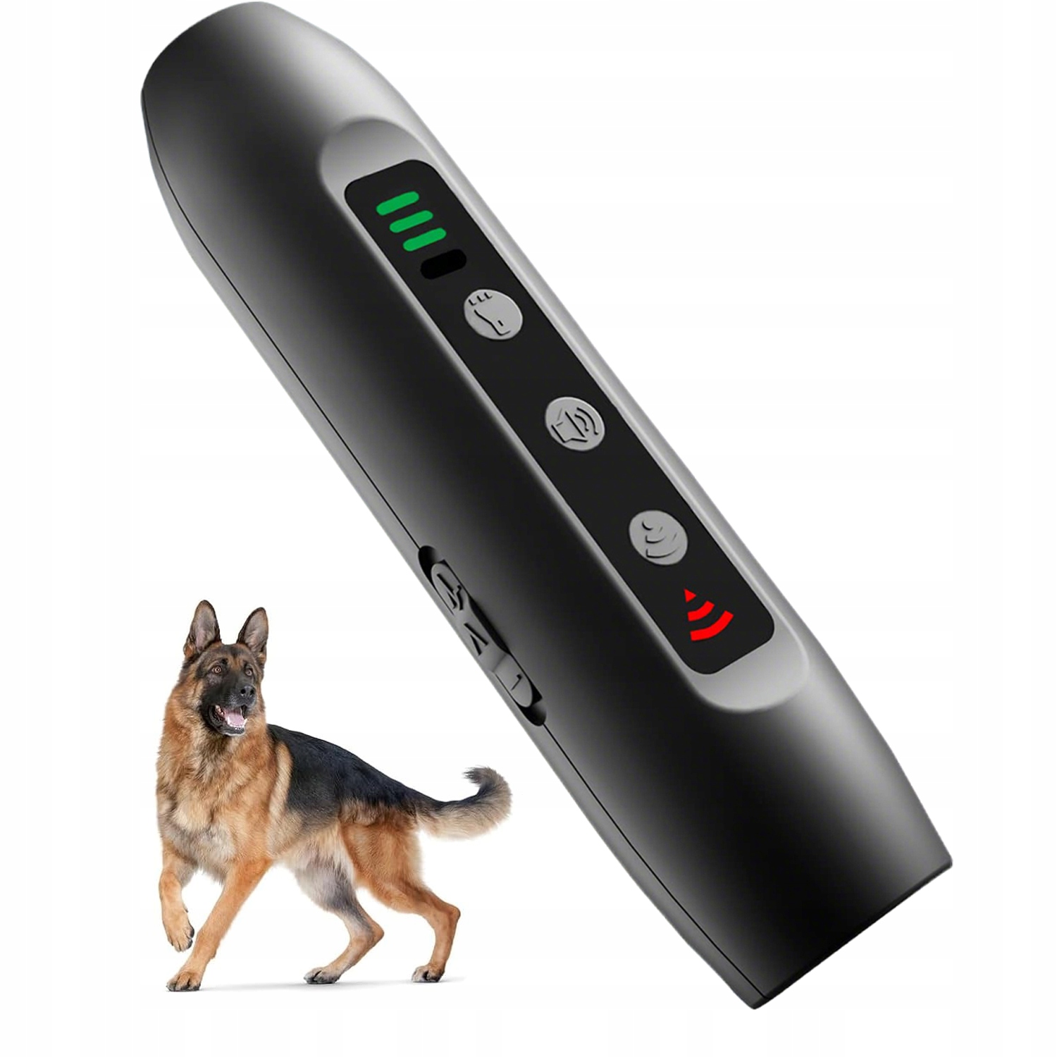 Levně Výkonný Ultrazvukový Odpuzovač Psů Treser Proti Štěkání Svítilna Pohodlná