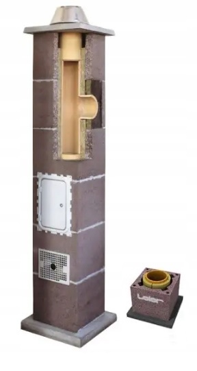 Keramický kouřový komínový systém Leier izolovaný 12 m fi 180, zateplený set