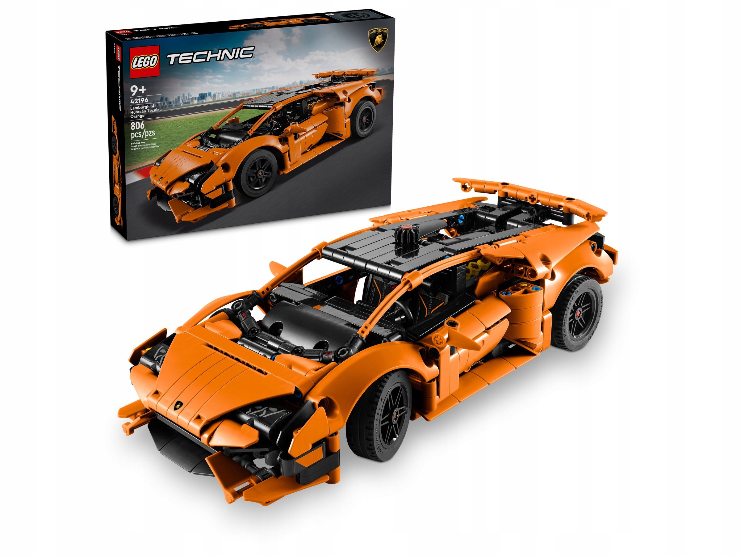stavebnice Lego Technic 42196 Oranžové Lamborghini Huracán Tecnica
