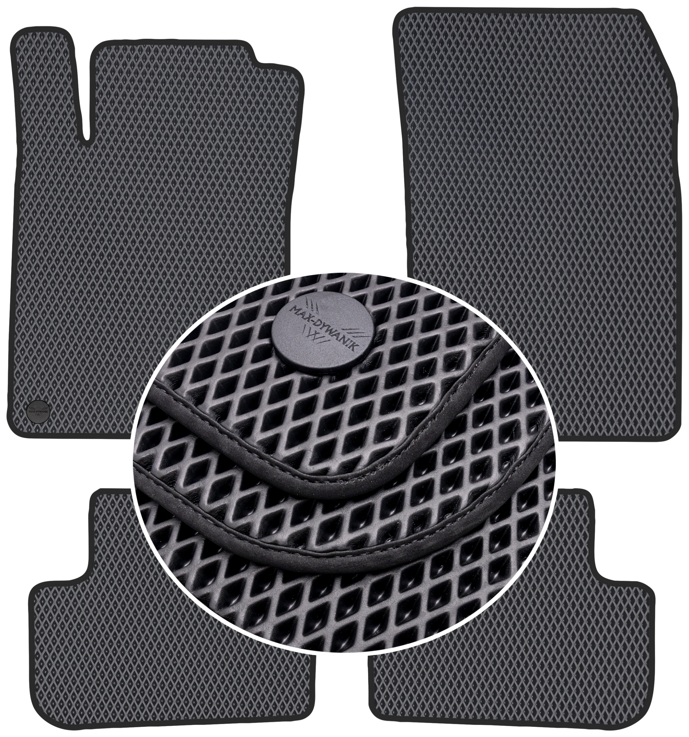 Gla X156 2013-2019 Koberce Eternity Čierne