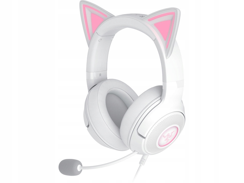 Słuchawki Razer Kraken Kitty V2 Nauszne, Dźwięk przestrzenny Biały