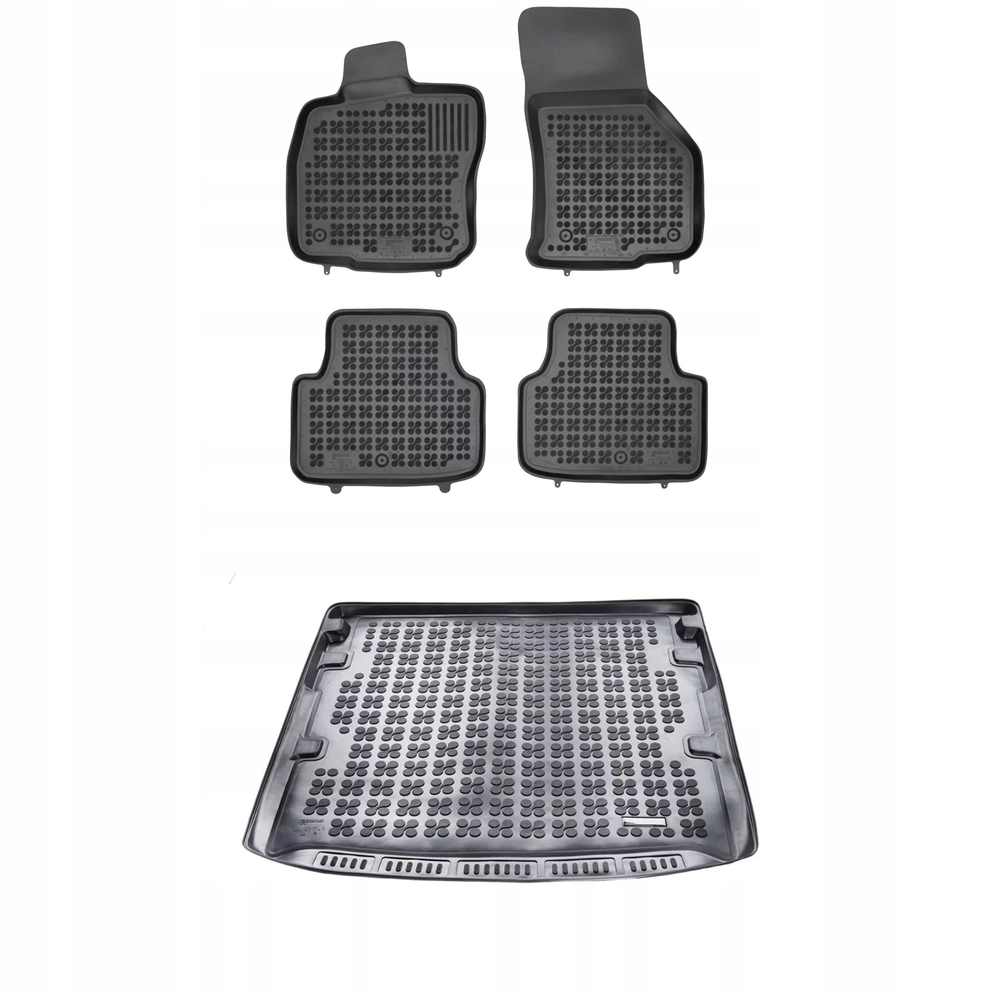 Gumová sada koberčekov a rohože Škoda Octavia IV od roku 2019 Kombi, horná podlaha