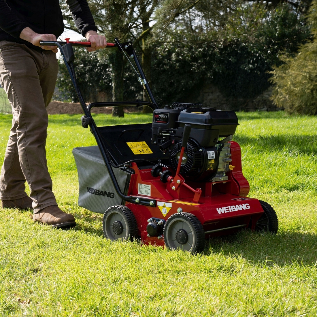 WEIBANG WB384 WERTYKULATOR SPALINOWY TRAWY PROFI Briggs Stratton 38cm Waga produktu z opakowaniem jednostkowym 50 kg