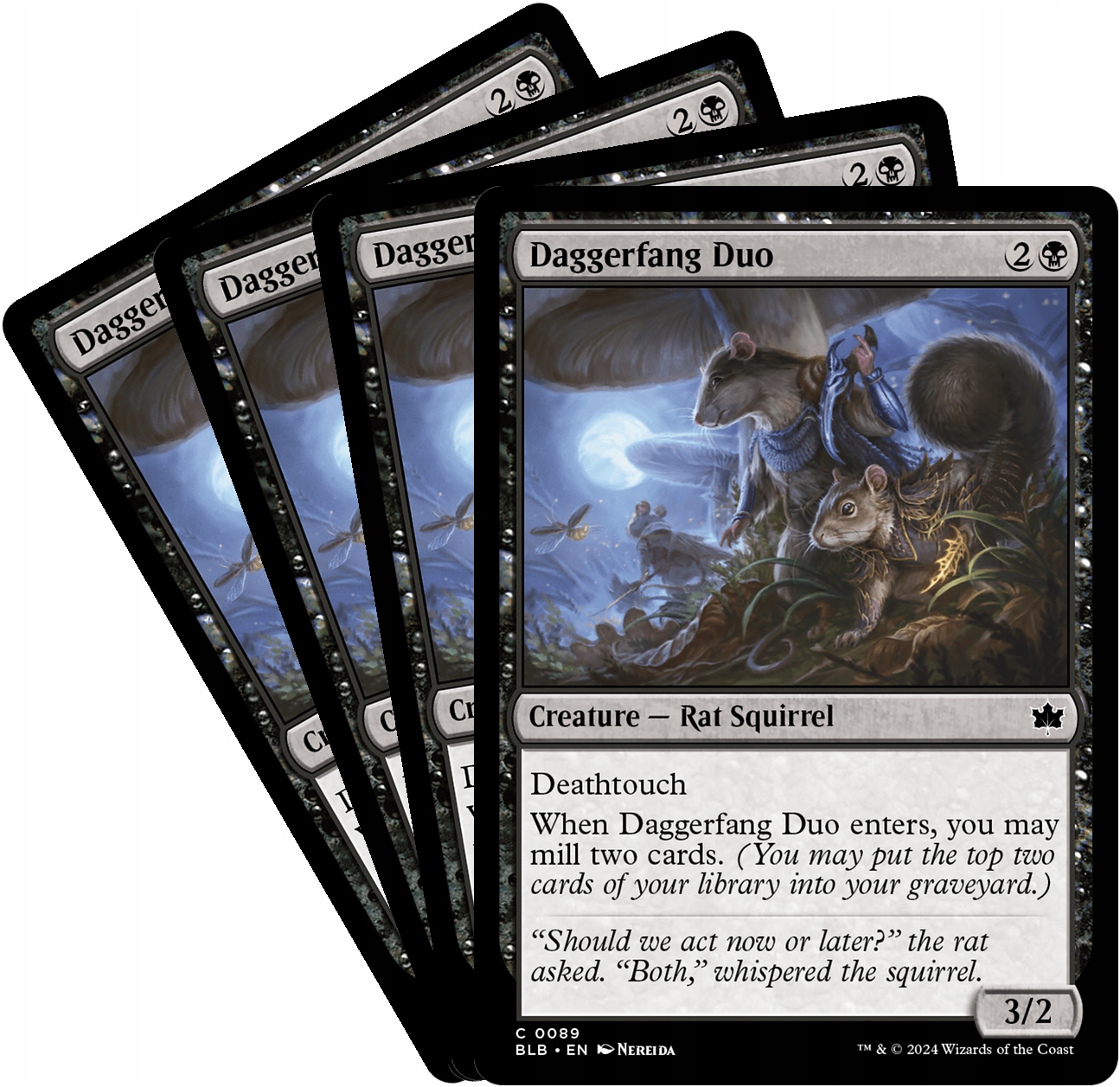 [mtg] Playset: 4x Daggerfang Duo (blb)