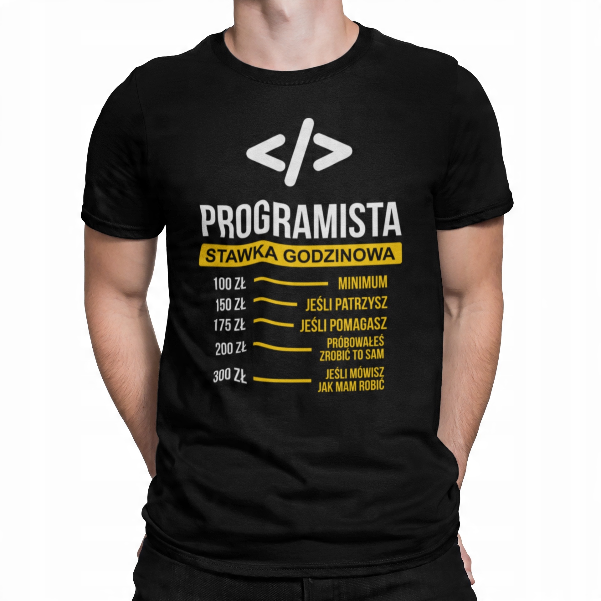 

Koszulka Programista Stawka Godzinowa Prezent