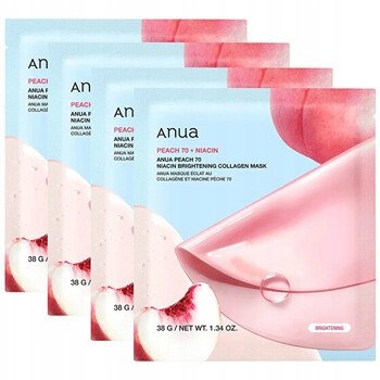 Anua Niacin rozjasňující kolagenová maska ​​Set 38,0 g
