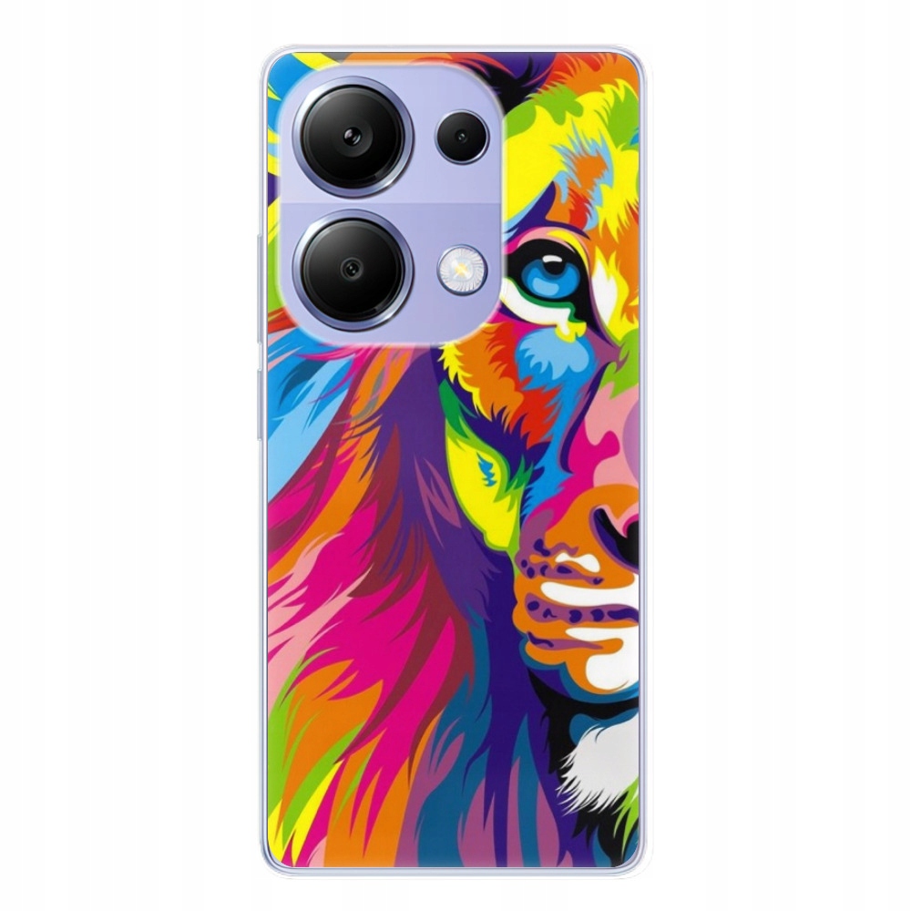 Silikonowe etui iSaprio Rainbow Lion do Xiaomi Redmi Note 13 Pro