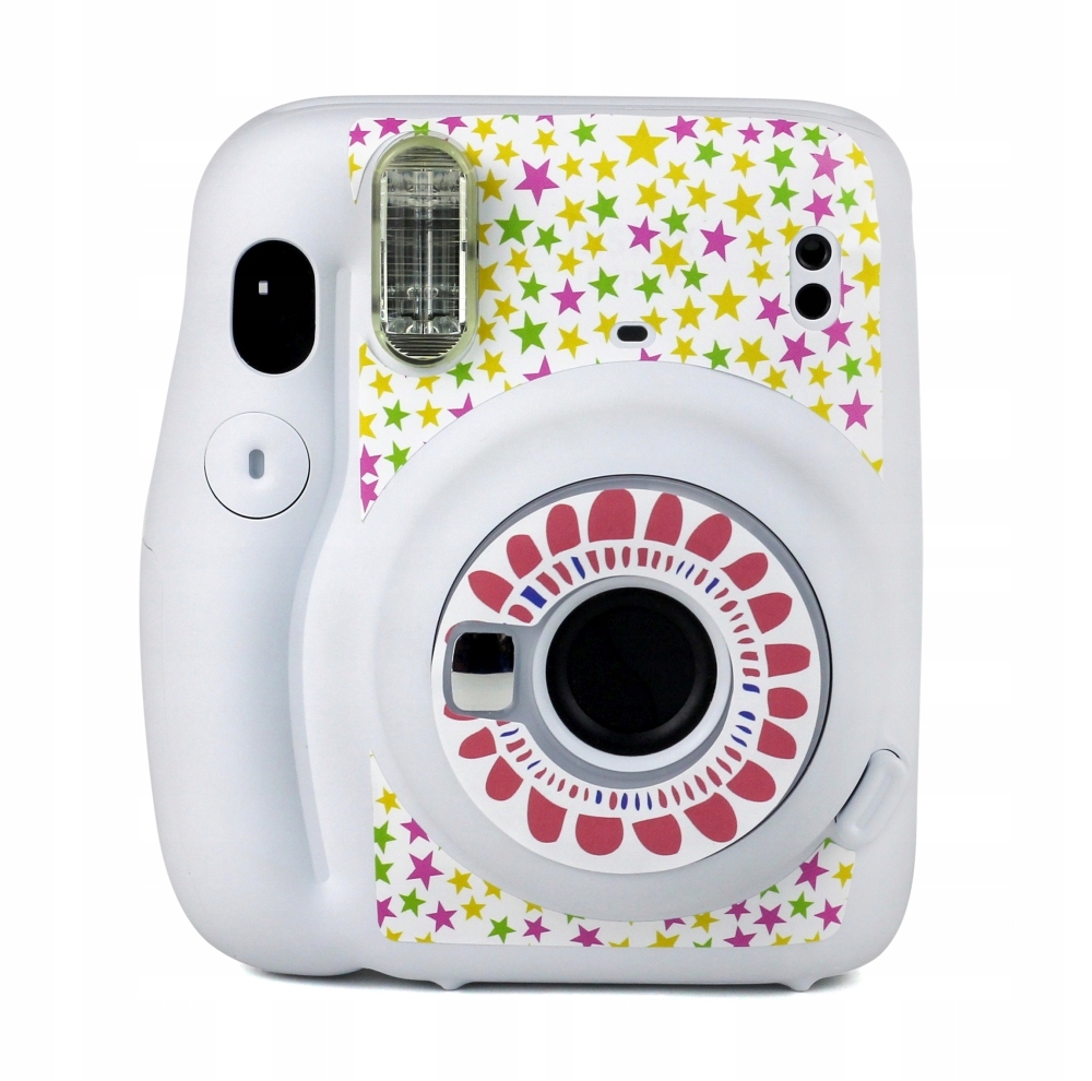 ZESTAW 8w1 Akcesoria Etui Ramki Album Naklejki do FujiFilm INSTAX Mini 11 Kolor biały