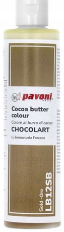 Barwnik Złoty Baza Na Maśle Kakaowym Do Czekolady 200 G Pavoni Italia