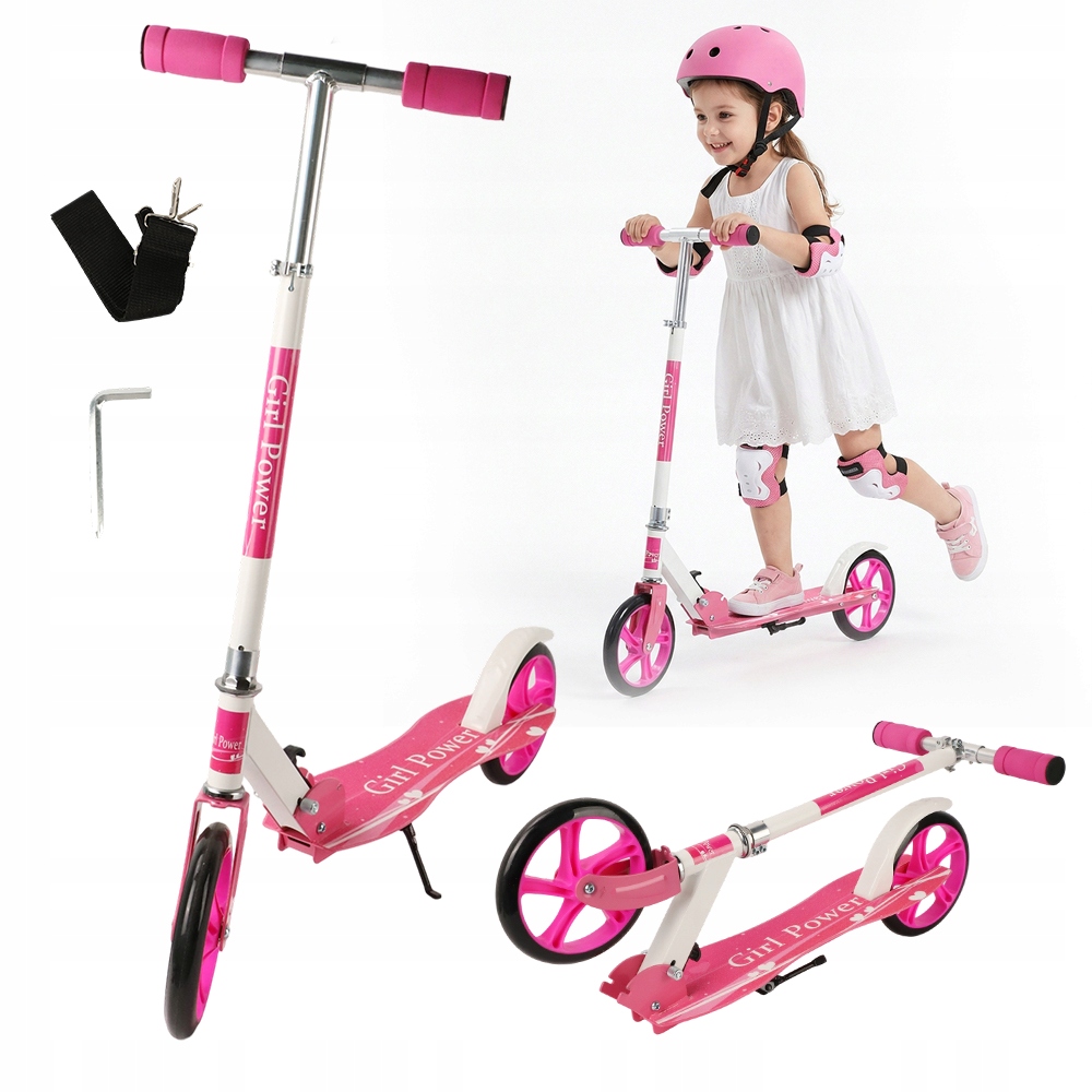 Hulajnoga Miejska Dla Dzieci Składana Kompaktowa Duże Koła 200mm