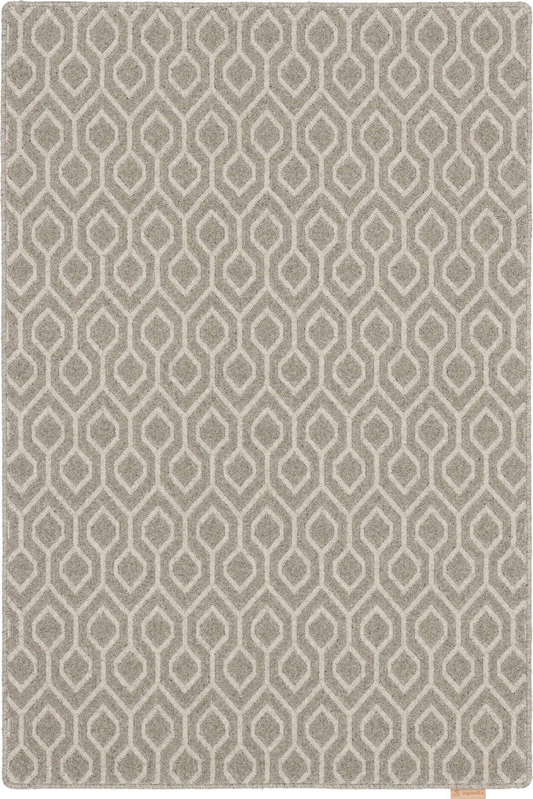 Dywan 200x300 cm szary do salonu 100% wełna prostokątny Agnella