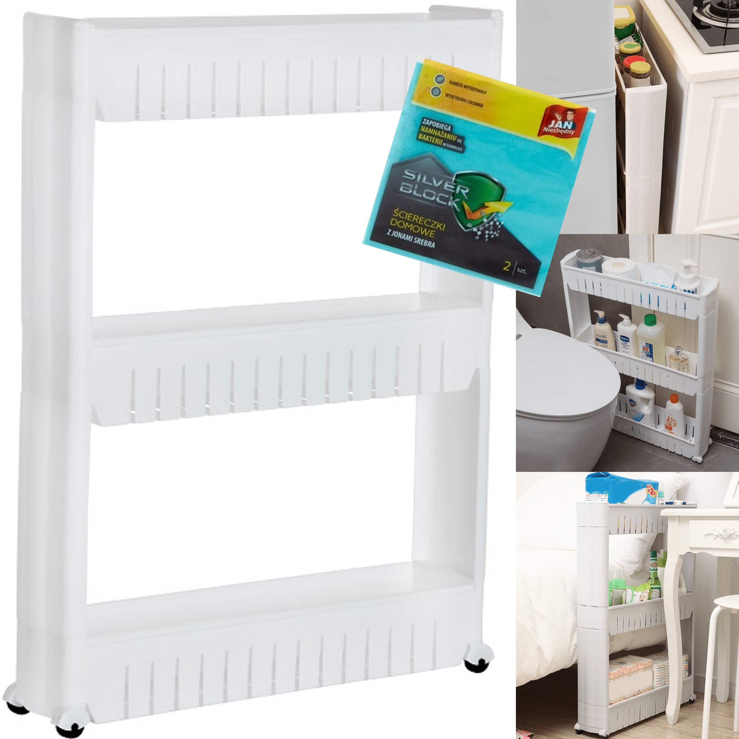 

Półka Łazienkowa Regał Szafka Organizer Łazienki