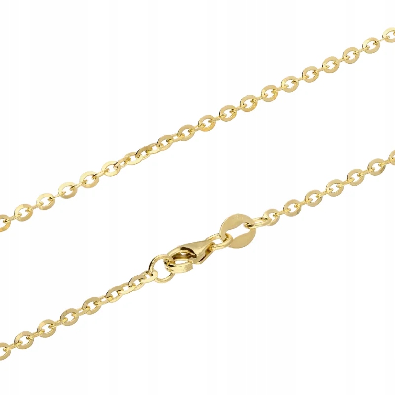 Jemný dámský řetízek zlato 585 Kulaté ploché články 3.12g 14kt