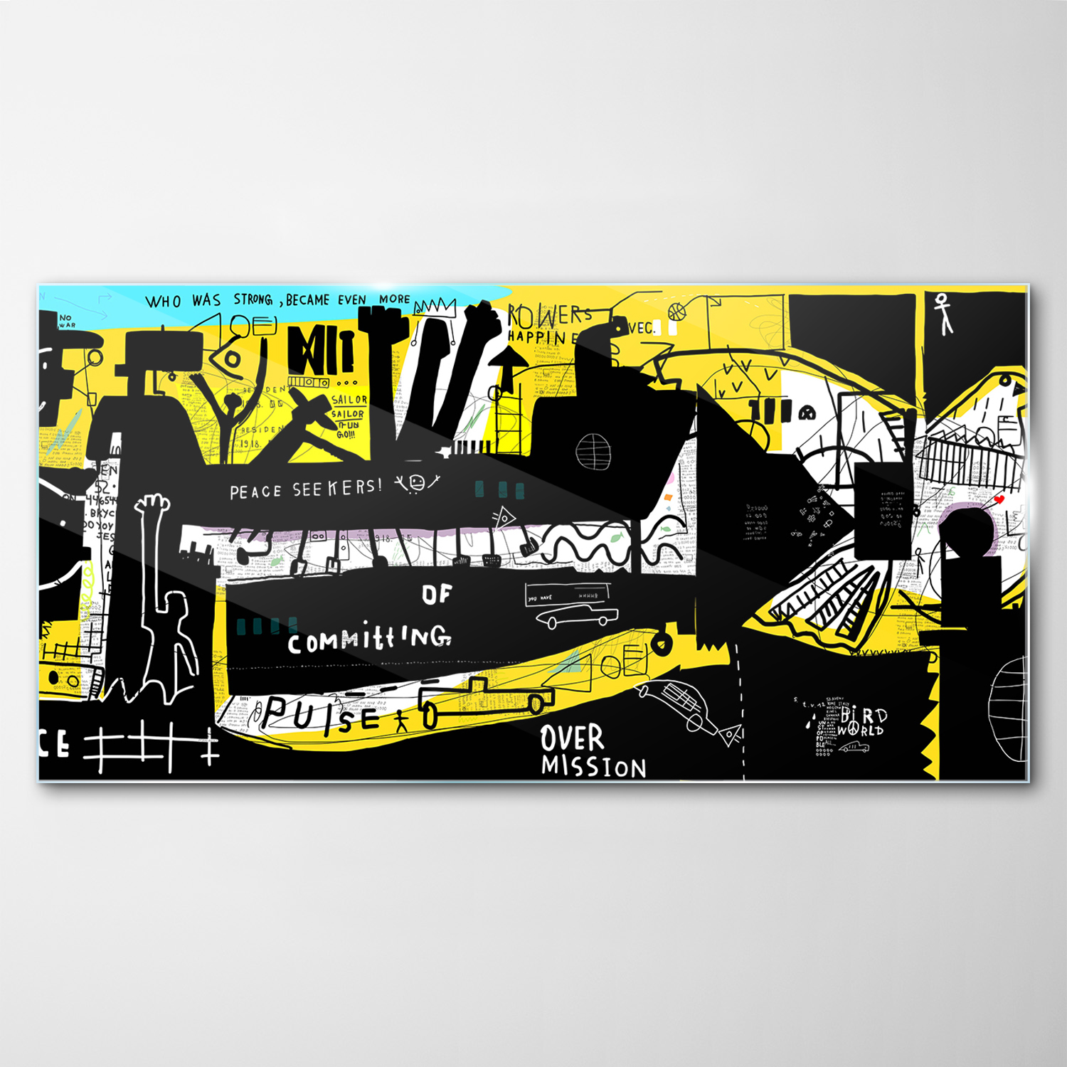 

Hartowany Obraz Szklany Graffiti Art Sztuka 140x70