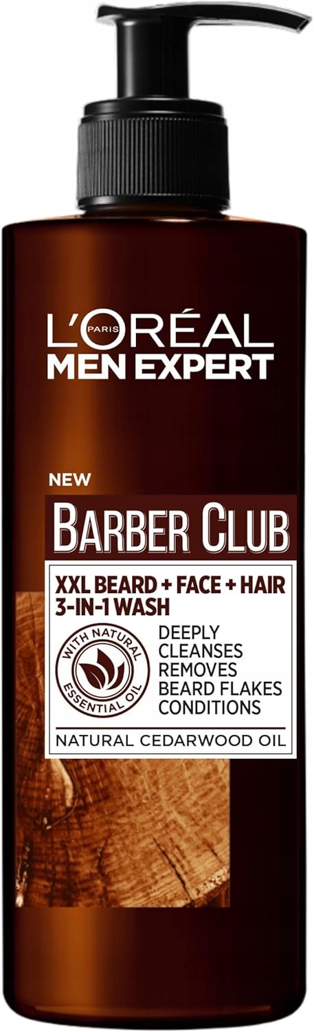 L'Oréal Paris Barber Club gel na vousy a obličej, cedr 200 Ml