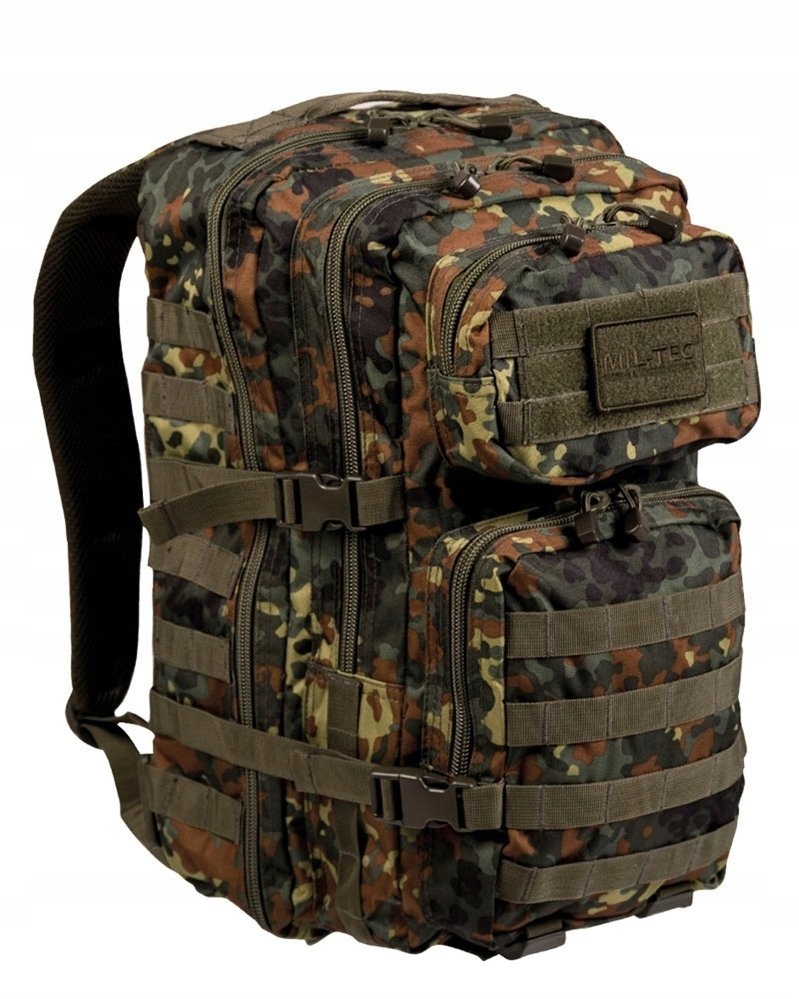 Batoh Batoh Mil-Tec Assault 36 L taktický 2 komory Flecktarn