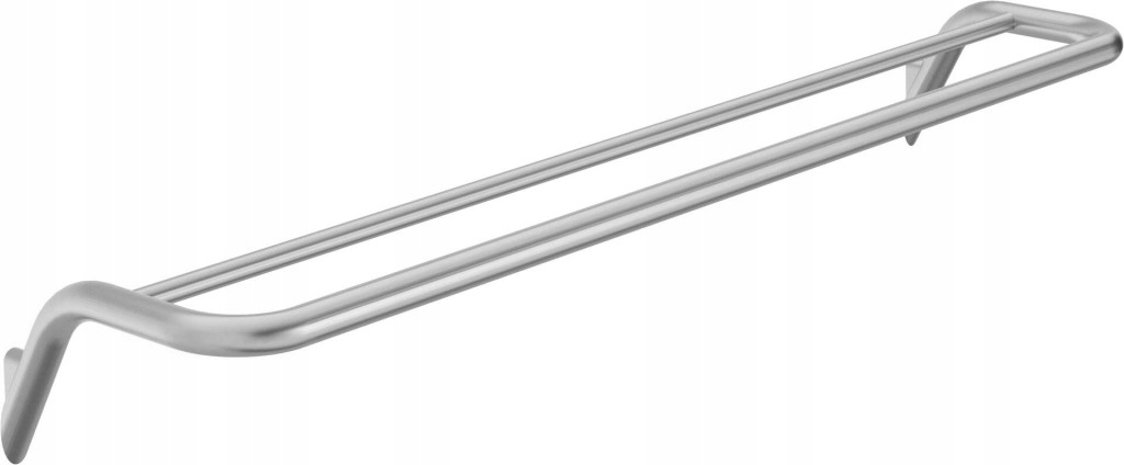 Vešiak na uteráky z nehrdzavejúcej ocele Silia, dvojitý nástenný (adi_f)