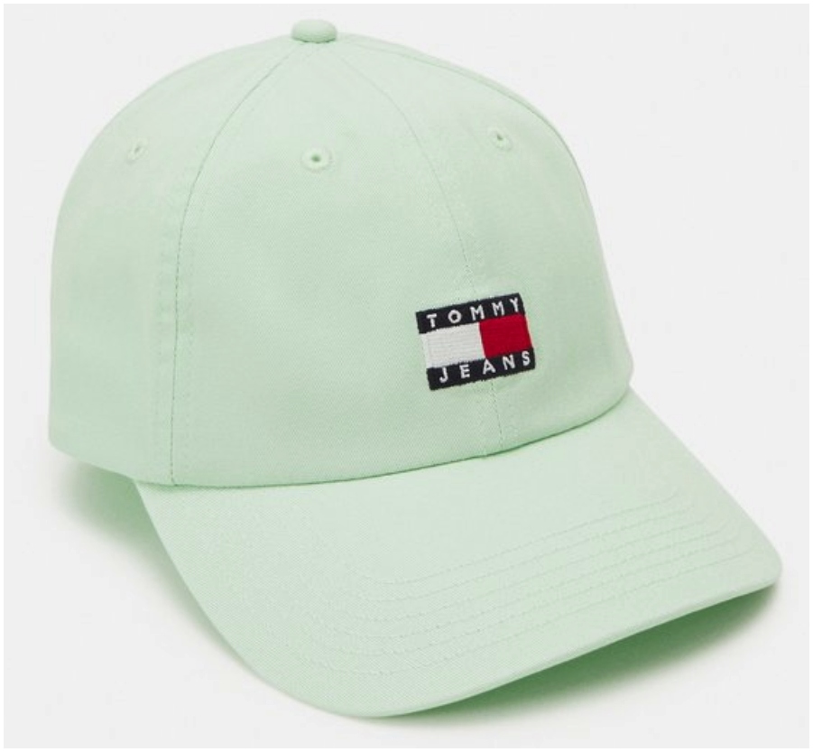 Kšiltovka Tommy Jeans mátová s logem