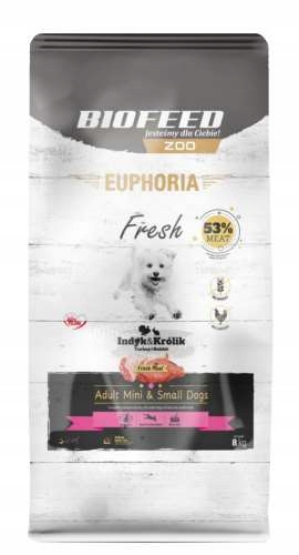 Euphoria Fresh s krůtím masem a králíkem Xs/s 8 kg