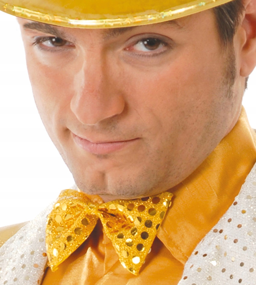 

Mucha Cekinowa Muszka Do Stroju Złota