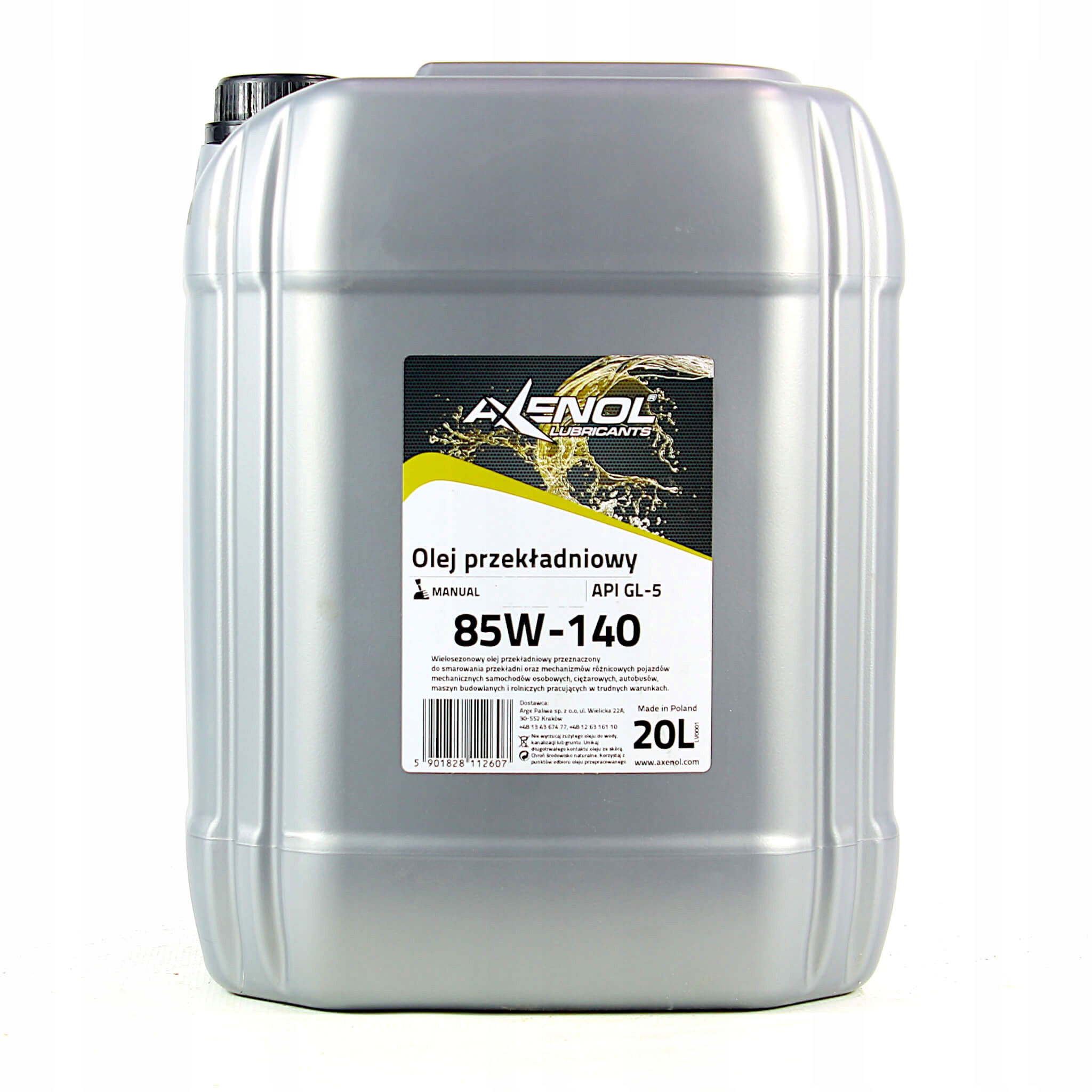 AXENOL PRZEKŁADNIOWY GL-5 85W/140 20L