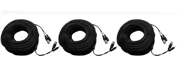 ZESTAW DO MONITORINGU 3 KAMERY FULL HD ZEWNĘTRZNE Zasięg podczerwieni 20 m