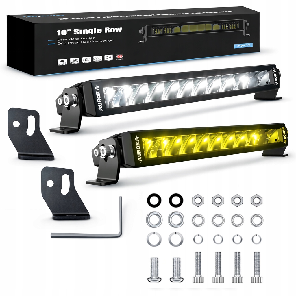 Lampa Ledbar Aurora 10 150W 2 tryby, Combo Białe Żółte