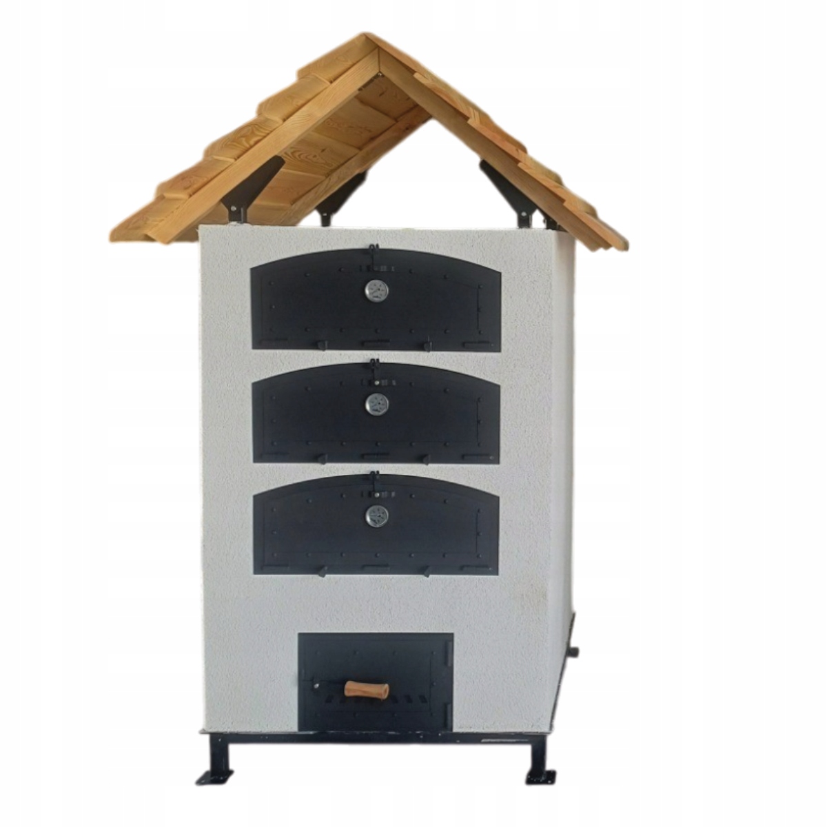 Kamna kamna na chléb na opalovaná dřevem, bílá, beránek, 3-patrový