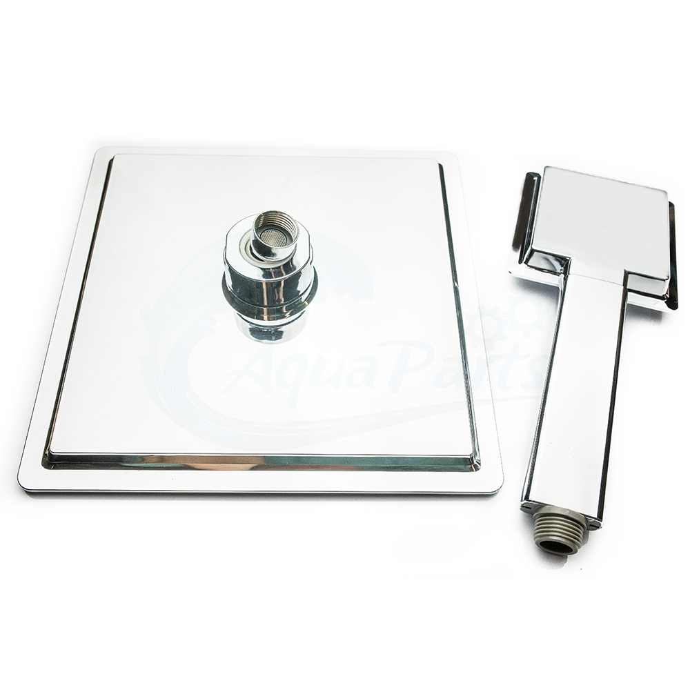 ZESTAW PRYSZNICOWY DESZCZOWNICA 24CM + SŁUCHAWKA PRYSZNICOWA 1F ANTI CALC Marka Aquaparts