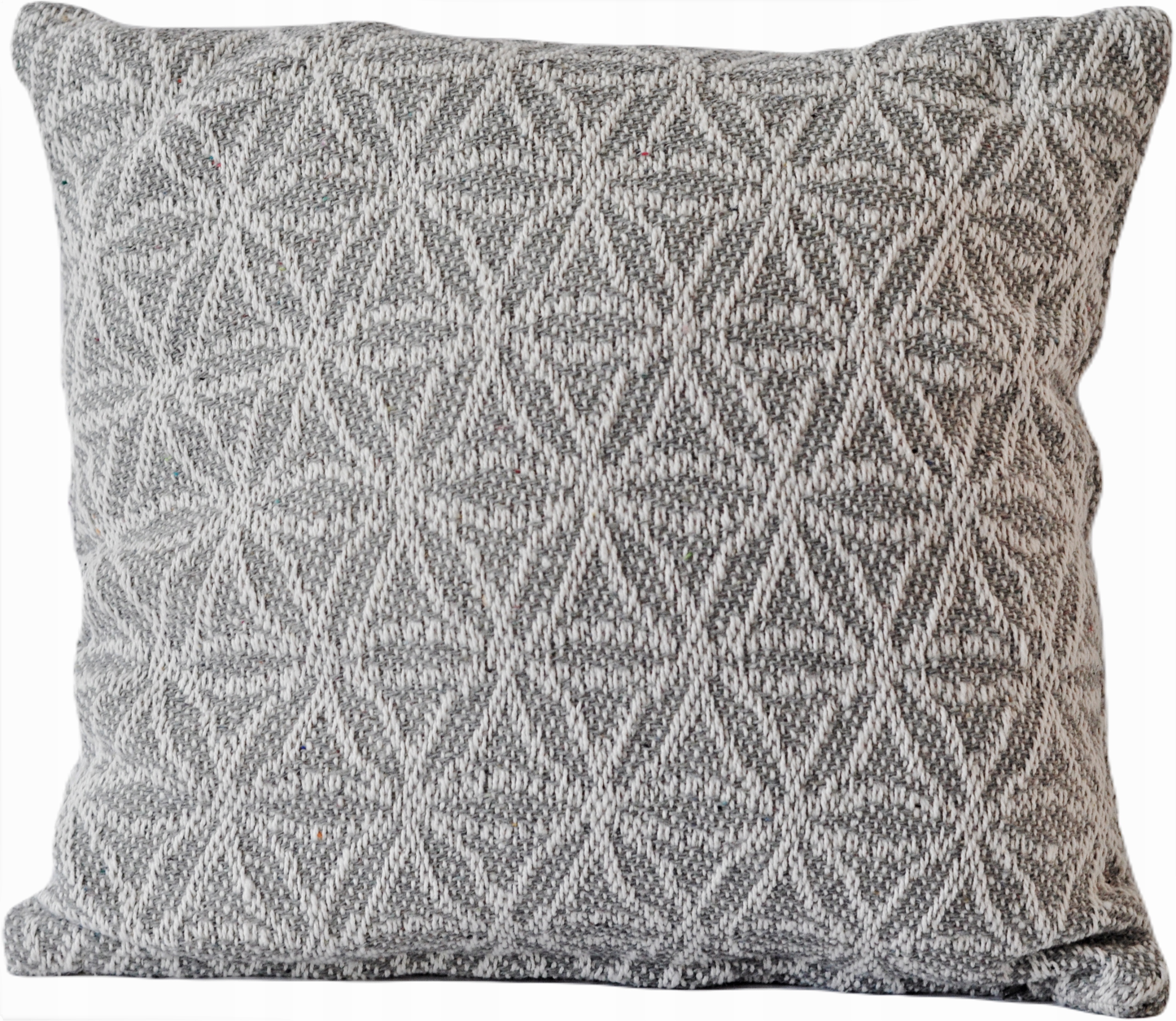 

Poszewka wzorzysta 40x40 bawełna boho etno szara