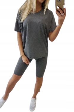 

Komplet Damski Koszulka I Legginsy Na Lato grafito