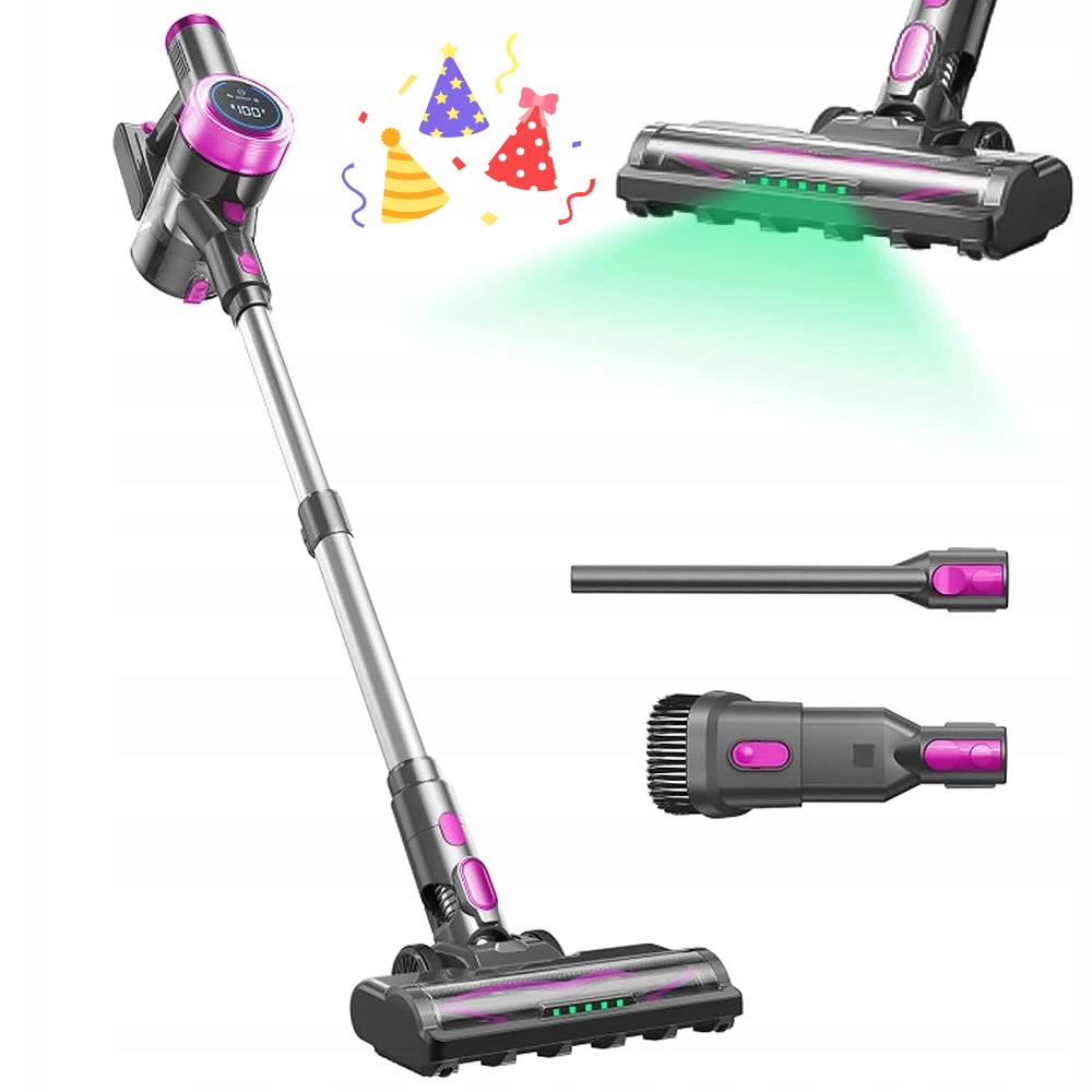 Vysavač 250 W 45 Kpa 40 Minut Bezkartáčový Hepa Led