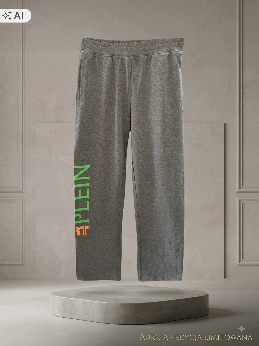 Dresové kalhoty Plein Sport Logo Šedé Dresy vel. M