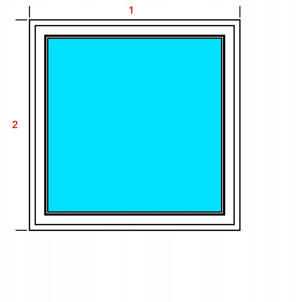 OKNA PCV 1100x1100 FIX BIAŁE